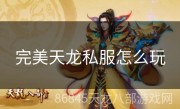 完美天龙私服怎么玩