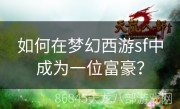 如何在梦幻西游sf中成为一位富豪？