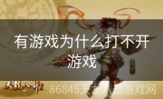 有游戏为什么打不开游戏