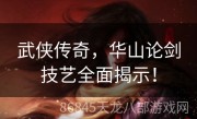 武侠传奇，华山论剑技艺全面揭示！