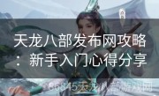 天龙八部发布网攻略：新手入门心得分享
