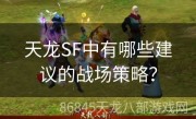 天龙SF中有哪些建议的战场策略？