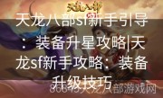 天龙八部sf新手引导：装备升星攻略|天龙sf新手攻略：装备升级技巧