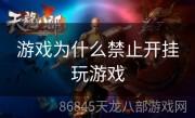 游戏为什么禁止开挂玩游戏